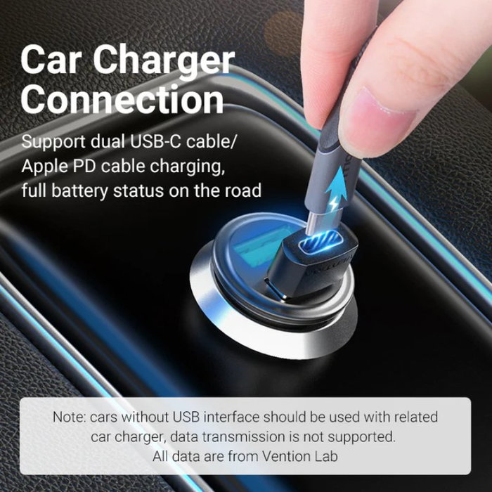 Vention CDWB0 Adaptador USB-A Macho a USB-C Hembra Negro